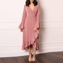 Robe à Pois##Robe à Pois<br> Maille longues - coccinelle-paradis