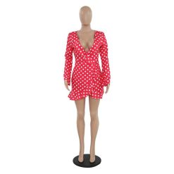 Robes à Pois Courtes##Robe à Pois Courte<br> Africa Swag Sublimer - coccinelle-paradis