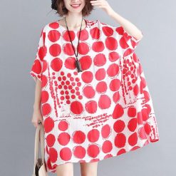 Robes à Pois Courtes##Robe à Pois Courte<br> Silhouettes Courtes Coton - coccinelle-paradis