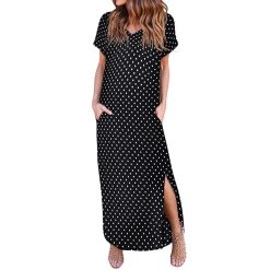 Robe à Pois##Robe à Pois<br> Sexy manches courtes - coccinelle-paradis