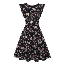 Robe à Pois Courte##Robe à Pois Courte<br> Taille Floral - coccinelle-paradis