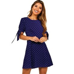 Robes à Pois Courtes##Robe à Pois Courte<br> Plage été Galanterie - coccinelle-paradis