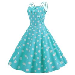 Robe à Pois##Robe à Pois<br> Balançoire Pinup Bretelles - coccinelle-paradis
