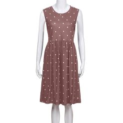 Robes à Pois Courtes##Robe à Pois Courte<br> Nouer Plissée élégante - coccinelle-paradis