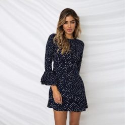 Robe à Pois Courte ##Robe à Pois Courte<br> Automne Minceur Idéal Jeans - coccinelle-paradis