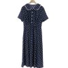 Robe à Pois#robe à pois année 50 bleue a pois blanc#Robe à Pois<br> Année 50 Bleue a Pois Blanc - coccinelle-paradis