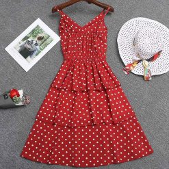 petite robe rouge a pois