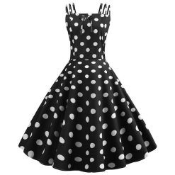 Robe à Pois##Robe à Pois<br> Balançoire Pinup Bretelles - coccinelle-paradis