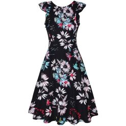Robe à Pois Courte##Robe à Pois Courte<br> Taille Floral - coccinelle-paradis