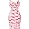 Robe à Pois##Robe à Pois<br> Soirée Tortillant Buste - coccinelle-paradis