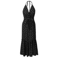 Robe à Pois##Robe à Pois<br> Manches Sangle Pour Escarpins - coccinelle-paradis