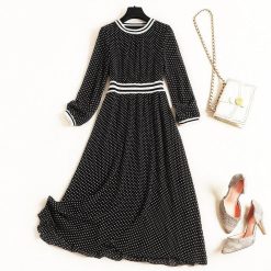 Robe à Pois##Robe à Pois<br> imprimé longues bcbg - coccinelle-paradis