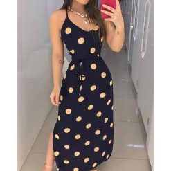 Robe à Pois#col femme#Robe à Pois<br> col femme - coccinelle-paradis