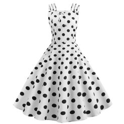 Robe à Pois##Robe à Pois<br> Balançoire Pinup Bretelles - coccinelle-paradis
