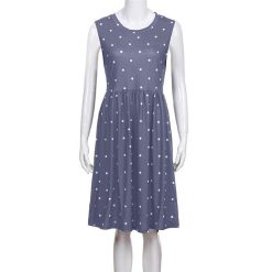 Robes à Pois Courtes##Robe à Pois Courte<br> Nouer Plissée élégante - coccinelle-paradis