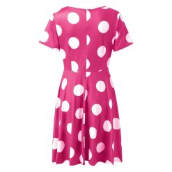 longue robe a pois de dos