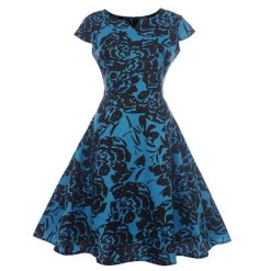 Robe à Pois##Robe à Pois<br> Elegante Rétro Col Chemisier - coccinelle-paradis