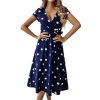 Robes à Pois Courtes##Robe à Pois Courte<br> damskie manches - coccinelle-paradis