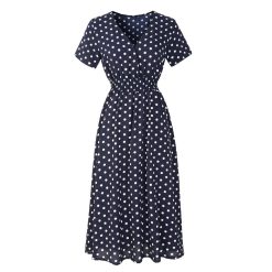 Robes à Pois Courtes##Robe à Pois Courte<br> Maxi Guipure Bureau - coccinelle-paradis