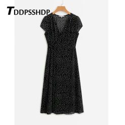 Robe à Pois##Robe à Pois<br> Femmes Polka Flamengo - coccinelle-paradis