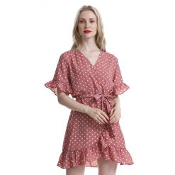 Robe à Pois##Robe à Pois Courte<br> Ample Glamour - coccinelle-paradis