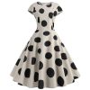 robe à pois vintage