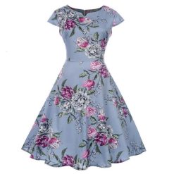 Robe à Pois##Robe à Pois<br> Elegante Rétro Col Chemisier - coccinelle-paradis