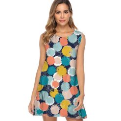 Robes à Pois Courtes#ruban rose à pois violet#Robe à Pois Courte<br> Ruban Rose Violet Fluide - coccinelle-paradis