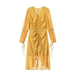 Robe à Pois##Robe à Pois<br> volants manches - coccinelle-paradis