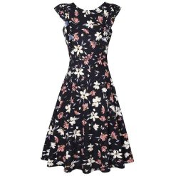 Robe à Pois Courte##Robe à Pois Courte<br> Taille Floral - coccinelle-paradis