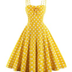 robe melina a bretelles et a pois