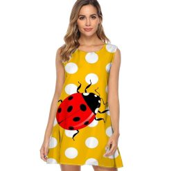 Robes à Pois Courtes#ruban rose à pois violet#Robe à Pois Courte<br> Ruban Rose Violet Fluide - coccinelle-paradis