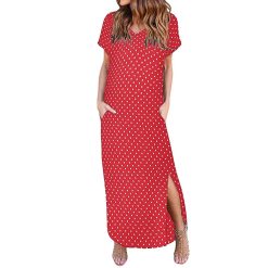 Robe à Pois##Robe à Pois<br> Sexy manches courtes - coccinelle-paradis