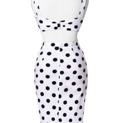 Robe à Pois##Robe à Pois<br> Décoré Vintage Moulante - coccinelle-paradis