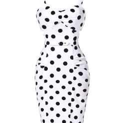 Robe à Pois##Robe à Pois<br> Décoré Vintage Moulante - coccinelle-paradis