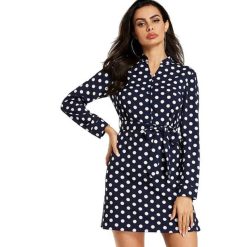 Robe Longue A Pois Vintage Blanche