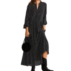 Robe Nuit Étoilée Longue À Pois