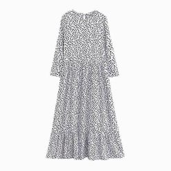 Robe Boheme A Pois Ample Longue