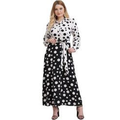 Robe Longue A Pois Chemise