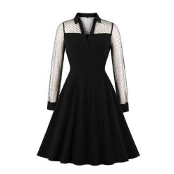 Robe Dentelle A Pois Gothique