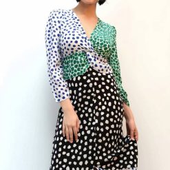 Robe Longue A Pois Vintage
