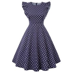 Robes à Pois Courtes##Robe à Pois Courte<br> lolita femmes Polka - coccinelle-paradis