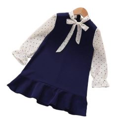 Robe Longue A Pois Nuisettes En Soie