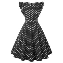 Robes à Pois Courtes##Robe à Pois Courte<br> lolita femmes Polka - coccinelle-paradis