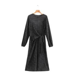 Robe Longue A Pois Femme