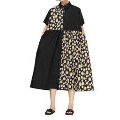 Robe A Pois Grande Taille Tunique Vintage