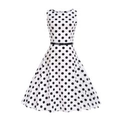 Robe Rétro À Pois