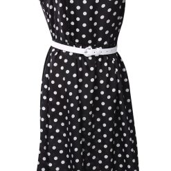 pin up rockabilly robe à pois noire