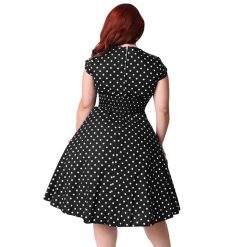 bon prix robe a pois taille 48
