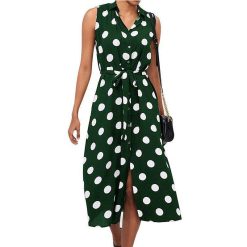 Robe D Ete A Pois Chemise Mousseline